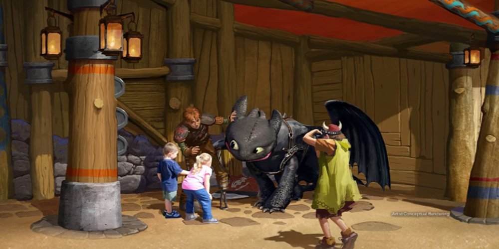 Encontro com personagens no Epic Universe
